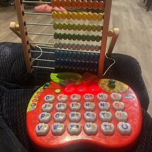 Red Learning Toy with Abacus